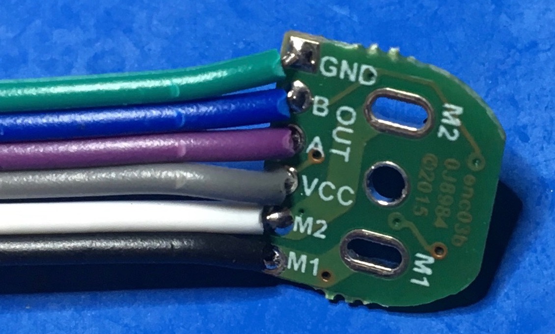 Encoder Wires Detail