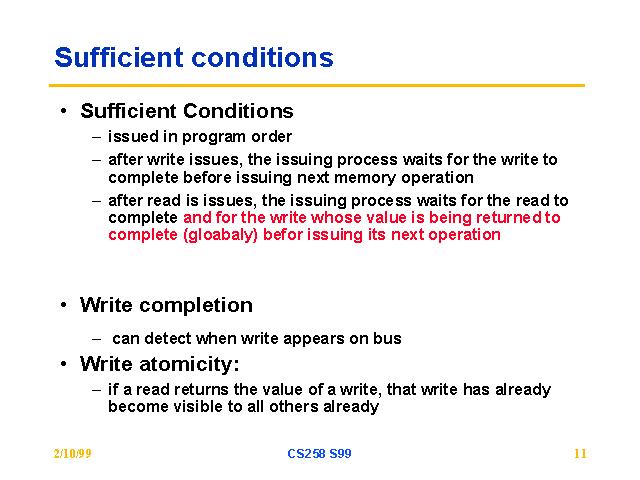 Sufficient conditions