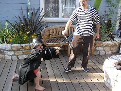 Little Keystone cop battling jailbird