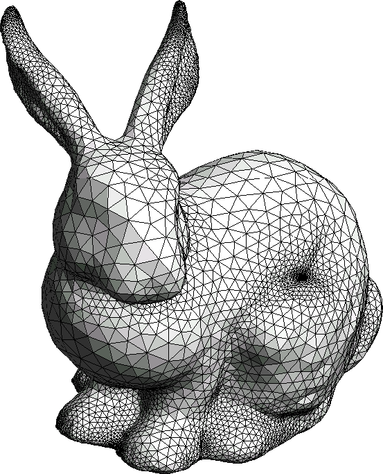 meshlab surface area of a model